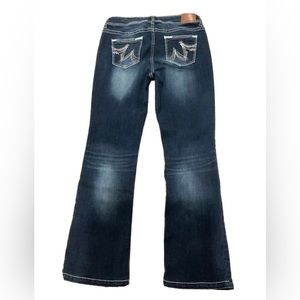 Maurices Jeans Womens 14 Long Blue Stretch Original Bootcut Mid-Rise